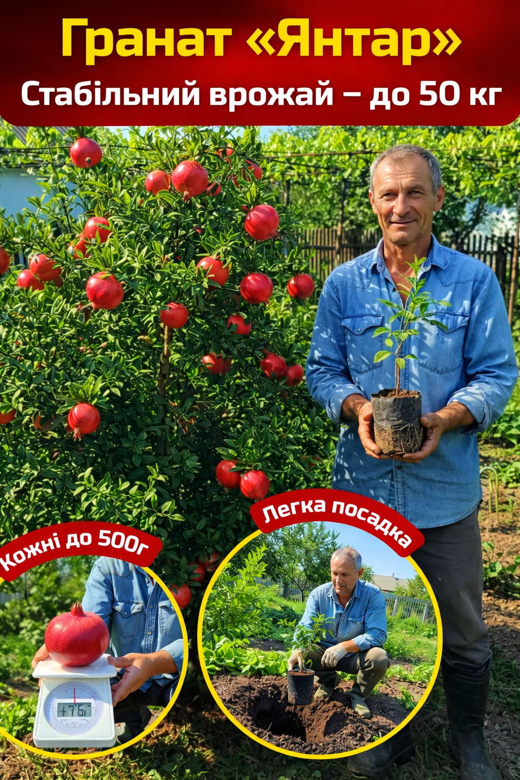 Кущовий гранат, який більше не вимерзає!